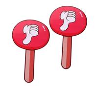 BCOATH 2Pcs Handheld Judging Board Portable Classroom Voting Paddle Teacher Supplies Double-Sided Thumb Up Down Paddle PVC Material for Interactive Teaching