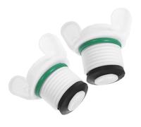 BCOATH 2pcs Hot Water Bag Plug Small Bag Plugs Pp Material Smooth Surface Easy to Store Suitable for Diameter 20mm/0.78in Kitchen Use Leakproof Stopper