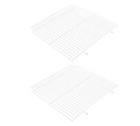 BCOATH 2Pcs Metal Pet Cage Divider Panel for Hamster and Small Animal Enclosure, Golden Hamster Separator for Indoor Rodent Habitat and Small Dog or Rabbit Cage Partition