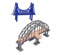 BCOATH 2pcs Model Train Bridge Simulation Train Track Accessories for Learning Suspension Bridge Scene Building