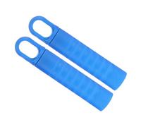 BCOATH 2pcs Mop Handle Replacement End Caps in Blue Plastic, 25mm Diameter, Sturdy Design for Better Control and Saving Time, for Household Cleaning Tasks with Hanging Hole Feature