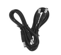 BCOATH 2pcs Nail Drill Cord Replacement for Electric Grinding Machine Black Dc Port Cable for Manicure Polisher Handle Salon Home Use