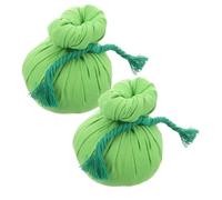 BCOATH 2Pcs Natural Herbal Hot Compress Bag Portable Moxa Balls for Massage Relief Heat Warming Pouches Multi-Functional Spa Therapy Suitable for All Ages