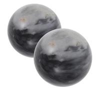 BCOATH 2pcs Natural Jade Hand Exercise Balls for Meditation and Deep Tissue Massage Ergonomic Baoding Balls for Hand Therapy Joint Relaxation Stress Relief with Storage Box
