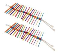 BCOATH 2pcs Natural Wood Parakeet Chew for Pet Birds Foraging Stick Reduces Anxiety and Boredom Encourages Chewing and Mental Stimulation Safe Bird Cage Accessories