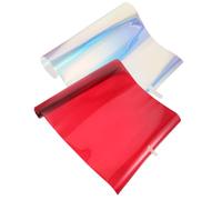 BCOATH 2pcs Photo Gel Filters Lighting Gels with Easy Installation, Highly Resistant to Fading, Blue and Red Pet Diffusion Lighting Film for Studio and Stage Use