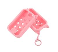 BCOATH 2pcs Pink Silicone Cat Ear Bottle Covers for Spray Bottles with Keychain, Portable and Leak-proof Mist Spray Cover, for Travel and Can be Hung on Backpack