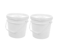 BCOATH 2pcs Plastic Wipe Holder Buckets with Lid for Wet Towels and Paper Towels Large Capacity Sealed Freshness Storage Containers for Car and Bathroom Use