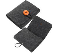 BCOATH 2pcs Portable Essential Oil Holder Case for Travel and Work Synthetic Material Small Essential Oil Storage Bag with Proper Capacity Elegant Design