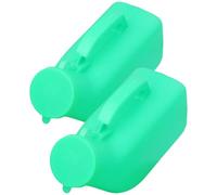 BCOATH 2pcs Portable Thickened Male Urinal Plastic Urine Bottles Leak-Proof Lid 1200ml Capacity Convenient for Patient Care and Car Use Random Color