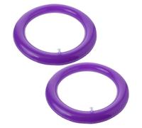 BCOATH 2pcs Purple Pvc Yoga Ball Support Stand with Anti Slip and Stabilizing Features round Exercise Ball Holder at Home Or Gym