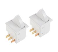 BCOATH 2pcs Refrigerator Light Switch Replacement Refrigerator Switch Parts Freezer Door Light Switch Home Use White Metal Plastic Compatible With Haier