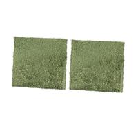 BCOATH 2Pcs Simulated Moss Mats for Tortoise and Reptiles Double-sided Absorbent Reusable Artificial Grass Carpet Non-abrasive Cotton Material for Snakes Lizards Amphibians Terrarium Use