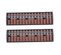 BCOATH 2Pcs Small Educational Abacuses for Traditional Arithmetic Tools with Smooth Surface Design to Enhance Mental Calculation Memory Attention Development