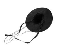 BCOATH 2pcs Stage Costume Hat Korean Style Flat Top Black Flannel Breathable Lightweight Iconic Joseon Dynasty Design Adaptable for Themes for Korean Drama Kingdom Lovers and Halloween