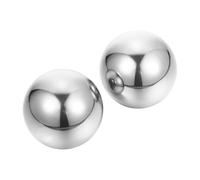 BCOATH 2pcs Stainless Steel Baoding Balls Hand Exercise Massage Rolling Balls for Stress Relief Fitness and Memory Improvement