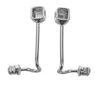 BCOATH 2pcs Stainless Steel Square Head Glasses Nose Holder Replacement Arms for Comfortable Wearing and Preventing Loosening Suitable for Daily Wear and Sports