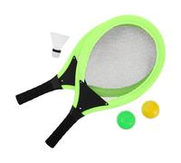 BCOATH 2pcs Tennis Rackets Green Plastic Beginner Tennis Racquet with Easy Grip Handles for Indoor Outdoor Sports Training Equipment