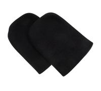 BCOATH 2pcs Wheelchair Footrest Covers Non-Slip Footrest Sleeve Pads Comfortable Cushioned Leg Protectors for Elderly Users Compatible with Standard Wheelchairs Black