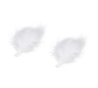 BCOATH 2pcs Women Hair Clips Plume Bobby Pins Lightweight Alloy Hair Accessories White Three-dimensional Design for Wedding and Han Chinese Clothing