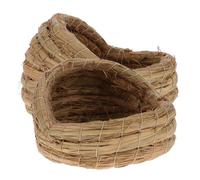 BCOATH 2pcs Woven Chicken Nest Straw Sleeping House for Pets Laying Nest for Chickens Comfortable Private Space for Improved Sleep Quality