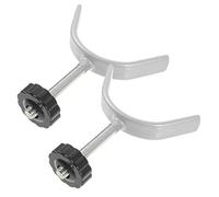 BCOATH 2pcs Y Shaped Gate Extender Stairway Spindle Rods Non Punch Free Fixing Screw Adaptors for Babies and PET Safety Gates