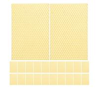 BCOATH 30pcs Beeswax Sheets for Bee Hive Frames and Beekeeping with Stable Honeycomb Foundation, Safe Material Suitable for Candle Making and Hobbyist or Professional Use