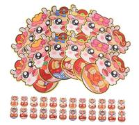 BCOATH 30pcs Chinese Red Envelopes Mixed Style Bright Pattern Lucky Money Pockets for Year Holiday Parties Prosperity Blessings Pack