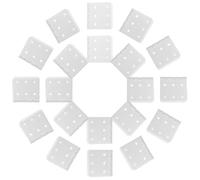 BCOATH 30pcs Medium Plastic Hinges for Rc Planes, 16x29mm Foldable Airplane Wing Hinges, Remote Control Aircraft Accessories for Model Building and Craft Maintenance