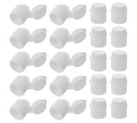 BCOATH 30pcs Plastic Toothpaste Tube Caps Screw Top Flip Lid Covers Small Lightweight Toothpaste Supplies Compatible with Easy to Install and Practical