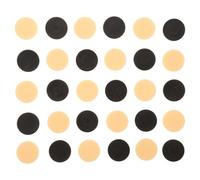 BCOATH 32 Pieces Backgammon and Checkers Game Pieces Set, Round Plastic Chess Chips with Beige and Black Colors, Compatible Board Game Accessories for Family and Travel Use