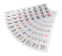 BCOATH 365 Days Perpetual Date Stickers Set with Monthly Number Labels for Planners, Calendars, and Notebooks - Removable Daily Planner Decoration Stickers for Work, Budget, and Family