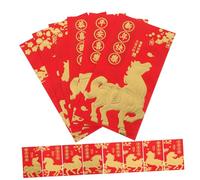 BCOATH 36pcs Year Horse Red Envelopes with Gold Foil Spacious Lunar Year Hongbao Packets for Spring Festival Money and Corporate Incentives