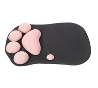 BCOATH 3D Cat Paw Silicone Gaming Mouse Pad with Wrist Support, Black and Mouse Mat for Office and Home Desk Use