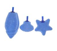 BCOATH 3pcs Air Stones for Fish Tanks Bubble Diffuser Tool for Aquariums Sea Star Sea Snail Shell Design Increases Oxygen Levels for Freshwater and Seawater Aquariums