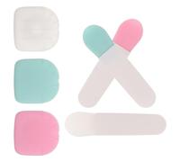 BCOATH 3pcs Face Mask Brush Facial Mask Applicator Lightweight Resilient Ultrasoft Silicone for Sensitive Skin Skincare at Home with Dust Cover