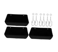 BCOATH 3pcs Hanging Chicken Feeder Trough Plastic Fence Feeders for Poultry Ducks Geese with Large Capacity and Waste Reducing Design Suitable for Goat Sheep Deer Livestock Farming
