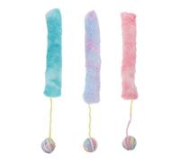BCOATH 3pcs Kitten Kicker Set Soft Plush Pillow with Yarn Ball for Chewing and Exercise Indoor Cat Kick for Teething and Playful Activity