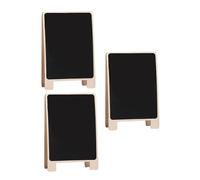 BCOATH 3pcs Large Wooden Standing Double-Sided Blackboards 30x20cm Cedarwood Memo Writing Boards for Office, Restaurant, and Home Use