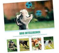 BCOATH 3Pcs Latex Squeaky Soccer Ball Dog Wear Resistant Chewing for Puppies Interactive Molar Balls for Teeth Cleaning Mental Stimulation and Boredom Relief
