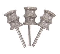 BCOATH 3pcs Pet Nail Polishing Head Pet Nail Polishing Drill Bit Electric Grooming Grinder Wheel Dog Paw Grooming Grey