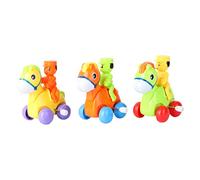 BCOATH 3Pcs Wind-up Animal Model for Educational Knight Horse Car Playthings with Moving Head and Tail Indoor Hand-eye Coordination Random Color Random Color