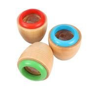 BCOATH 3pcs Wooden Kaleidoscope Educational Rotating Random Color for Early Development Hand-eye Coordination and Emotional Growth Random Color