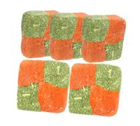 BCOATH 3sets Rabbit Snacks Molar Toys Set Rich in Fiber for Pet Rabbits Chinchillas Hamsters Squirrels Bunny Chew Toys for Health 5pcs*3