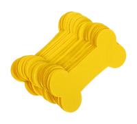 BCOATH 4 Packs Pet Tribute Bone-shaped Yellow Memorial Paper for Dogs Ancestral Ceremony Coins for Outdoor Mourning Heartfelt Pet Funeral Supplies with Realistic Design