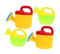 BCOATH 4 pcs Small Plastic Watering Cans for Boys and Lightweight Garden and Beach Watering Comfortable for Childrens Outdoor Care Random Color