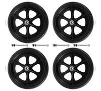 BCOATH 4 Pcs Wheelchair Wheels Front Wheel Replacement with Smooth Silent Rolling Abs PVC Steel Sturdy for Walkers and Disabled Vehicles Outdoor Use