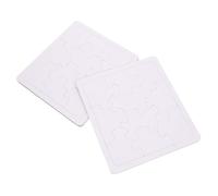 BCOATH 4 Sheets DIY Blank Paper Puzzle Pieces for Drawing and Coloring Safe Sturdy Craft for Home School Travel Promotes Creativity and Problem-solving Skills