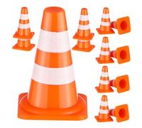 BCOATH 40Pcs Mini Traffic Cones Set Cones for Realistic Traffic Signs Playset Fun Learning for Family Activities and Teamwork for Sports and Building Theme