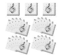 BCOATH 40pcs Music Notes Paper Napkins Disposable Single Use Square Decorative Music Note Themed Napkins for Holiday Celebration Party Table